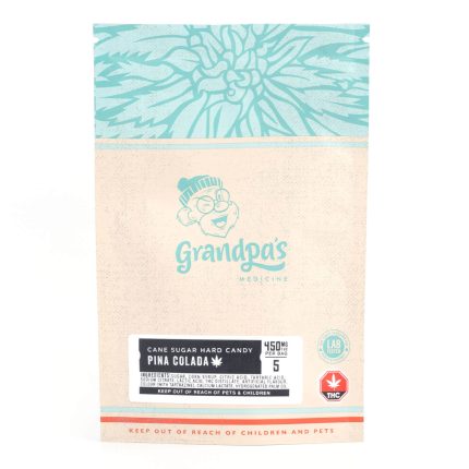 450mg THC Pina Colada Hard Candies (Grandpa’s Medicine)