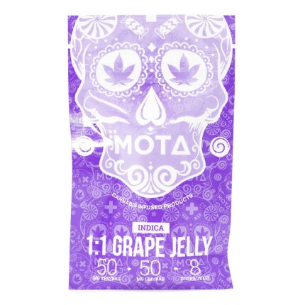 Indica Medicated 1:1 Grape Jelly 100mg THC/CBD (Mota)