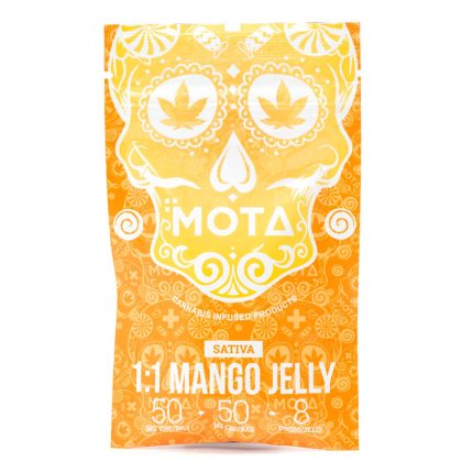 Sativa Medicated 1:1 Mango Jelly 100mg THC/CBD (Mota)