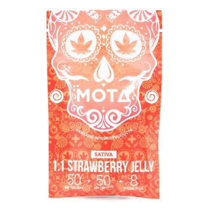 Sativa Medicated 1:1 Strawberry Jelly 100mg THC/CBD (Mota)