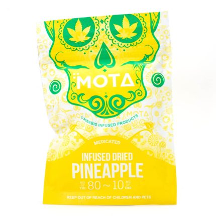 Infused Dried Pineapple 80mg THC / 10mg CBD (Mota)