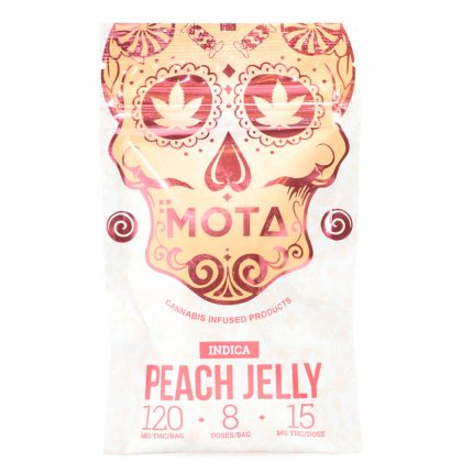 Indica Medicated Peach Jelly 120mg THC (Mota)