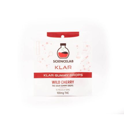 Wild Cherry THC Sour Gummy Drops 100mg (Science Lab)