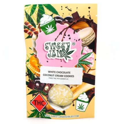 White Chocolate Coconut Cream Cookies 150mg THC (Sweet Jane)