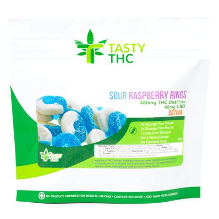 Sour Blue Raspberry Rings (Tasty THC)