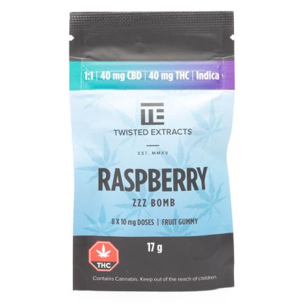 Raspberry ZZZ Bomb 1:1 THC/CBD (Twisted Extracts)