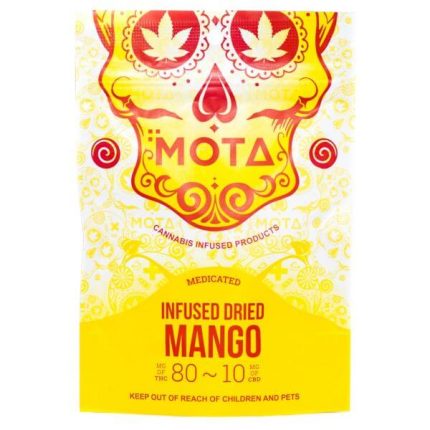 Infused Dried Mango 80mg THC / 10mg CBD (Mota)